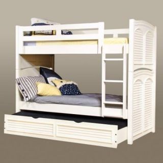 Cottage Traditions Twin over Twin Bunk Bed   Eggshell White