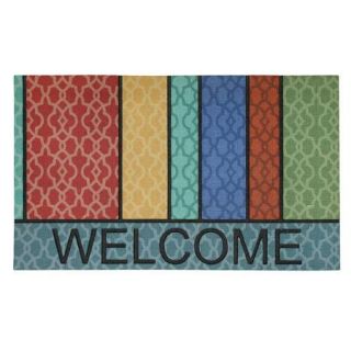 Mohawk Home Multi Lattice Stripes Welcome Doormat, 1'6" x 2'6"