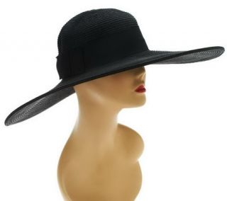 San DiegoHatCo. UPF 50 Extra Wide Brim Hat w/ Ribbon —