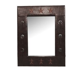Star Faux Leather Mirror