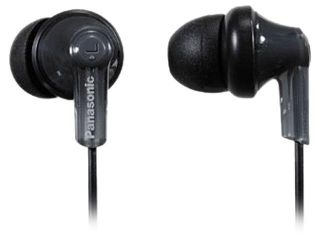 Panasonic Black RPHJE120K 3.5mm Connector Canal In Ear Headphone