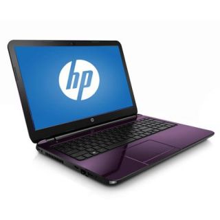 Refurbished HP Regal Purple 15.6" 15 r137wm Laptop PC with Intel Core i3 4005U Processor, 6GB Memory, Touchscreen, 500GB Hard Drive and Windows 8.1