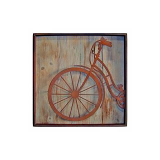 Cheungs 22 in W x 22 in H Framed Metal Bicycle Front Print Wall Art