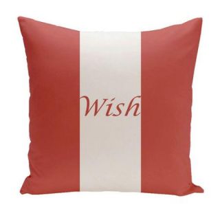 E By Design Holiday Brights Wish Euro Pillow