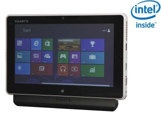 GIGABYTE S1082 CF1 Intel Celeron 2GB DDR3 Memory 500 GB 10.1" Touchscreen Tablet with Keyboard and 2nd Battery Windows 8