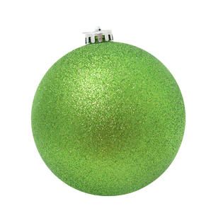 Trim A Home® 140 mm Brights Glitter Ball Lime   Seasonal   Christmas