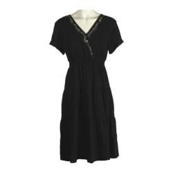 Womens Ojai Clothing Boho Dress Black   Shopping   Top