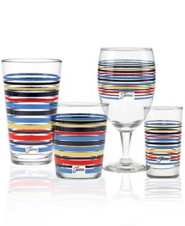 Fiesta Set of 4 Classic Stripes Glassware Collection   Shop All