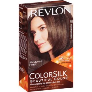 Revlon Colorsilk Beautiful Color Permanent Hair Color, 40 Medium Ash Brown
