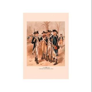 Infantry   Continental Army Print (Canvas 20x30)