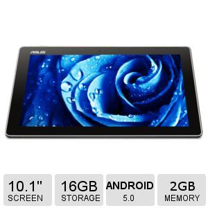 ASUS ZenPad10 10.1 Z300C Tablet   Android 5.0, 16GB eMMC Storage, 10.1 IPS(1280 x 800), Rear Camera + Front Camera , Processor Atom X3C3200 2GB RAM, Multi touch,microSD, Black   Z300C A1 BK