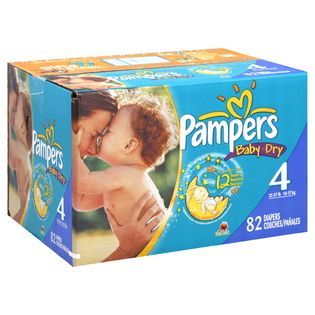 Pampers Baby Dry Diapers, Size 4 (22 37