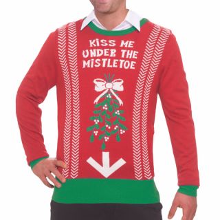 Kiss Me Under The Mistletoe Ugly Christmas Sweater