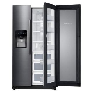 Samsung 24.7 cu. ft. Side by Side Refrigerator in Black Stainless Steel RH25H5611SG