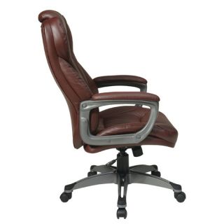 CommClad Eco Leather Executive Office Chair with Padded Arms
