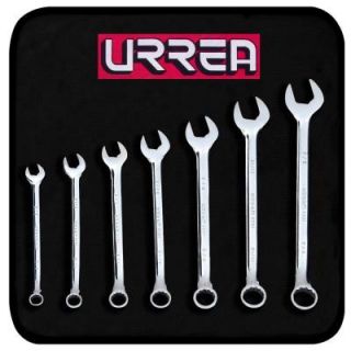 URREA 12 Point Combination Chrome Wrench Set (7 Piece) 1200H