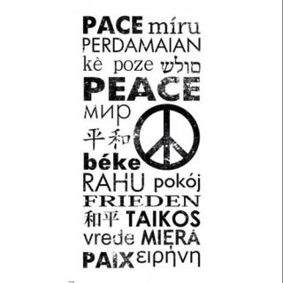 Peace in Different Languages Poster Print by Veruca Salt (20 x 38)