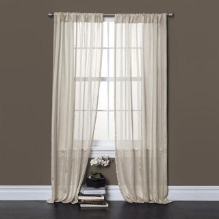 Lush Decor Rhythm Ivory 84 inch Sheer Curtain Panel Pair   16049039
