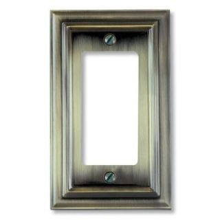 Amerelle Continental 1 Decora Wall Plate   Brushed Brass 94RBB
