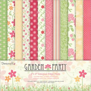 Garden Party Paper Pack 8X8in 48 Sheets