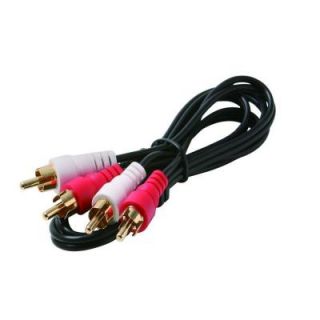 Steren 12 ft. 2 RCA Plug to 2 RCA Plug Audio Patch Cord ST 255 131