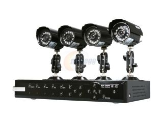 KGuard CA108 H02 4 Camera+8 Channel DVR with Remote Web / Mobile Phone Access (HD Sold Separately)