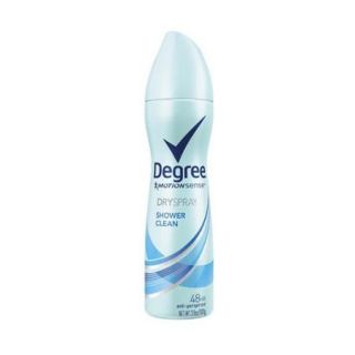 Degree MotionSense Dry Spray Antiperspirant, Shower Clean 3.8 oz (Pack of 3)