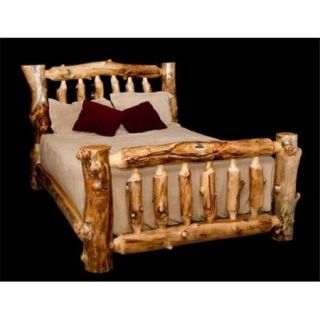 Aspen Log Furniture sig bd kg Log Bed King 93 x 89 x 58 inch