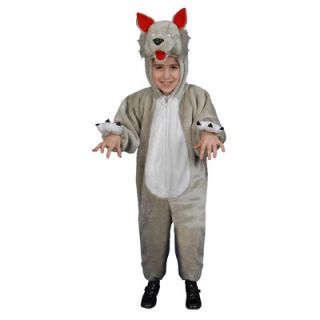 Dress Up America Kids Plush Wolf Costume