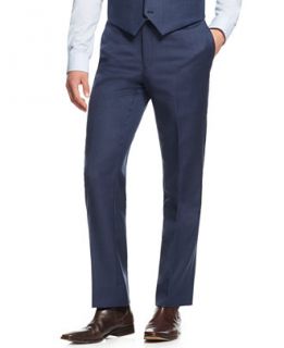 Tommy Hilfiger Blue Sharkskin Slim Fit Pants   Suits & Suit Separates