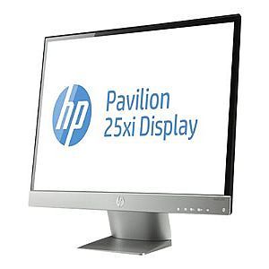 HP Pavilion 25xi   LED monitor   25   1920 x 1080 FullHD   IPS   250 cd/m2   1000:1   10000000:1 (dynamic)   7 ms   HDMI, DVI D, VGA   jack black, iridium silver