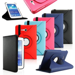 Gearonic PU Leather Rotating Case for Samsung Galaxy Tab 3 7inch T210