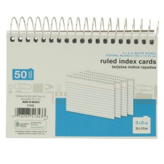 Blank Index Cards, 3x5, 100ct
