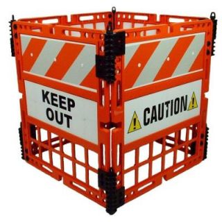 Three D Traffic Works Orange Safety Barrier with 4 Barriers and Reflective Panels and Signs 100820