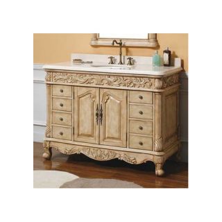 James Martin Furniture Parchment 48 Single Bathroom Vanity Set