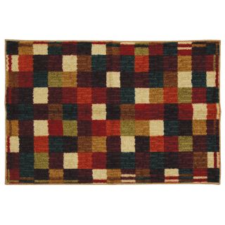 Mohawk Home Vibrant Checkerboard Multicolor Rectangular Indoor Tufted Throw Rug (Common: 2 x 4; Actual: 30 in W x 46 in L x 0.5 ft Dia)