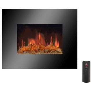 Lifesmart Wall Hanging Infrared 1000 Square Foot Infrared Fireplace