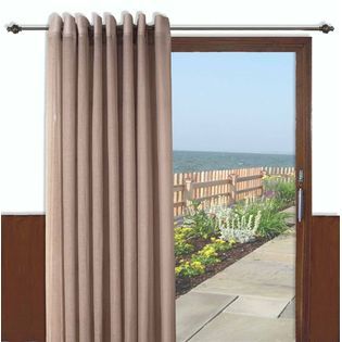 Ricardo Trading  Bal Harbour semi sheer grommet patio panel with wand