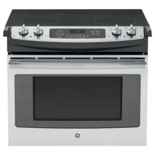 GE 4.4 cu. ft. Drop In Electric Range with Self Cleaning in Stainless Steel JD630SFSS