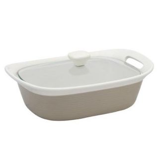 Corningware Etch Baking Dish with Glass Cover
