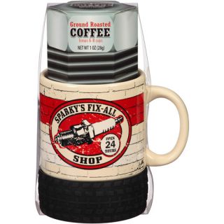 Wondertreats Ground Roasted Coffee & Tire Mug Set Gift, 2 pc (Design will Vary)