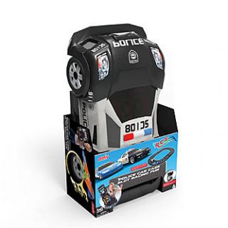 Artin 1:43 Scale Police Car Case Slot Racing Set   Toys & Games