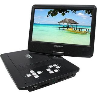 Sylvania 10" Portable DVD Player with Swivel Screen and Built in Extended Life Rechargeable Lithium Polymer Battery, SDVD1030