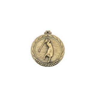 Awards Etc. AGOLFF GOLF FEMALE MEDALLION with RIBBON   Pack of 10