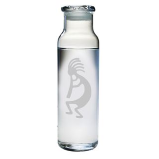 Kokopelli Glass Water Bottle