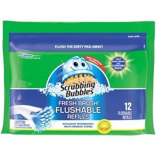 Scrubbing Bubbles Fresh Brush Flushable Refills Fresh Citrus Scent