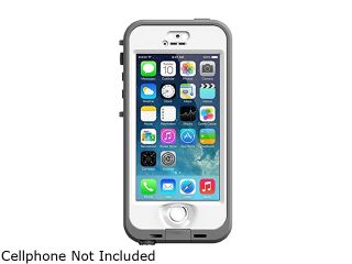 Apple iPhone 5s 32GB 4G LTE Silver/White 32GB Unlocked GSM Phone + LifeProof Nuud White/Gray 4.0" 1GB RAM DDR3 RAM