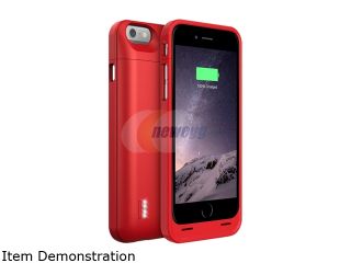 Open Box: UNU DX 06 3000 RED iPhone 6 Battery Case ( 4.7 Inches) [Metallic Red]   MFI Apple Certified 3000mAh External Protective iPhone 6 Charging Case