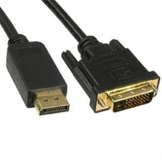Eagle Electronics 184047 15Ft Display Port Male to DVI Male Cable