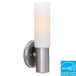 Access Lighting Cobalt 1 Light Brushed Steel Wall Fixture with Opal Glass Shade 20435 BS/OPL